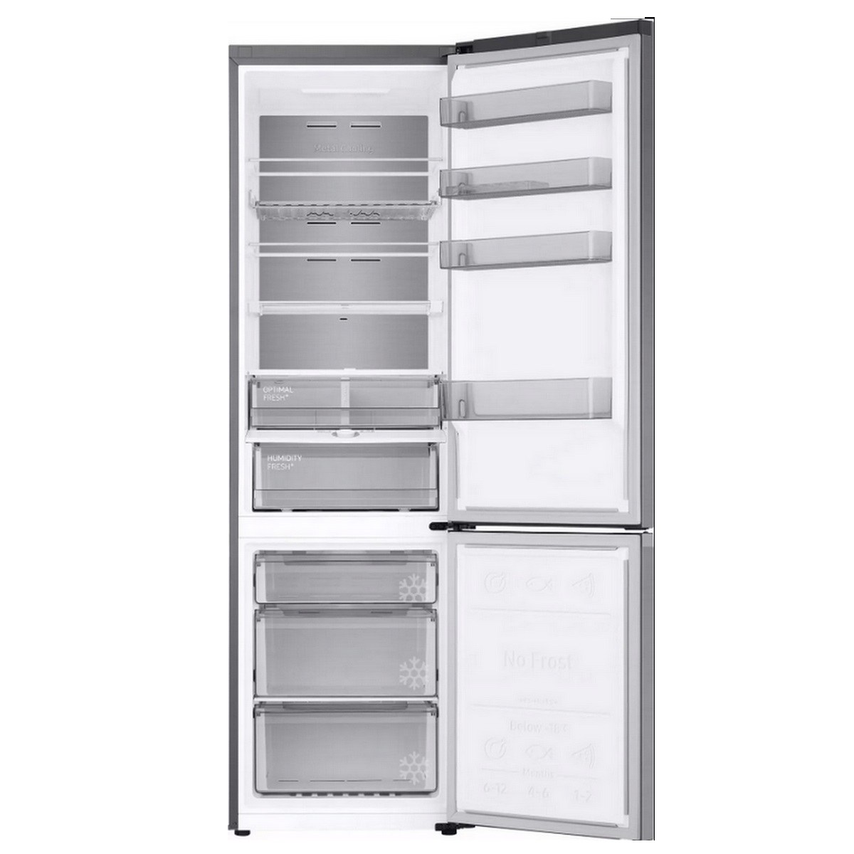 Samsung RB38C776CS9 EcoFlex AI – Kühl-Gefrierkombination 440 L